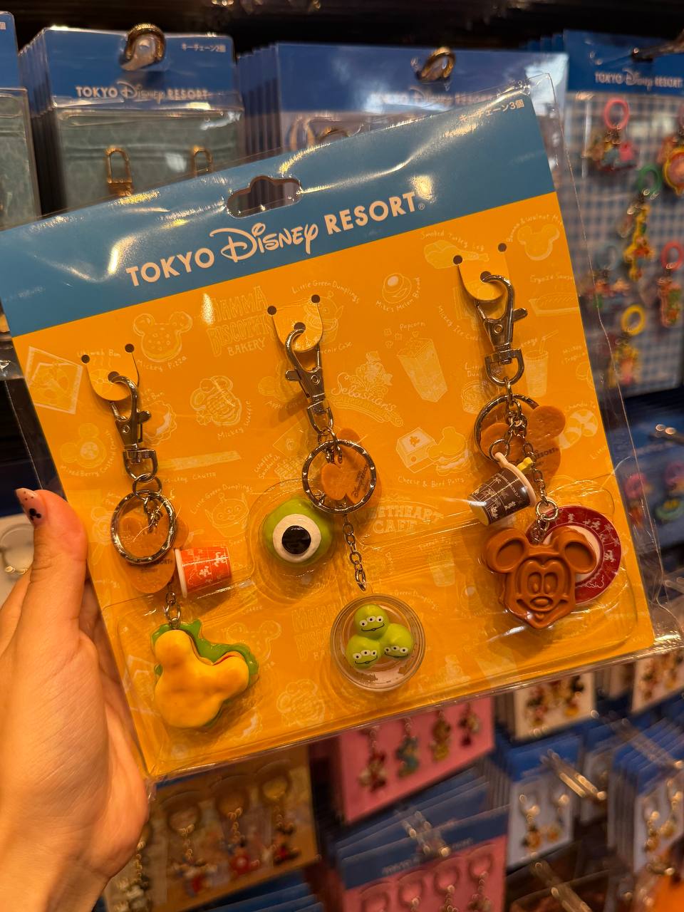 Set de Llaveros Disney Tokyo Resort 3 Diseños