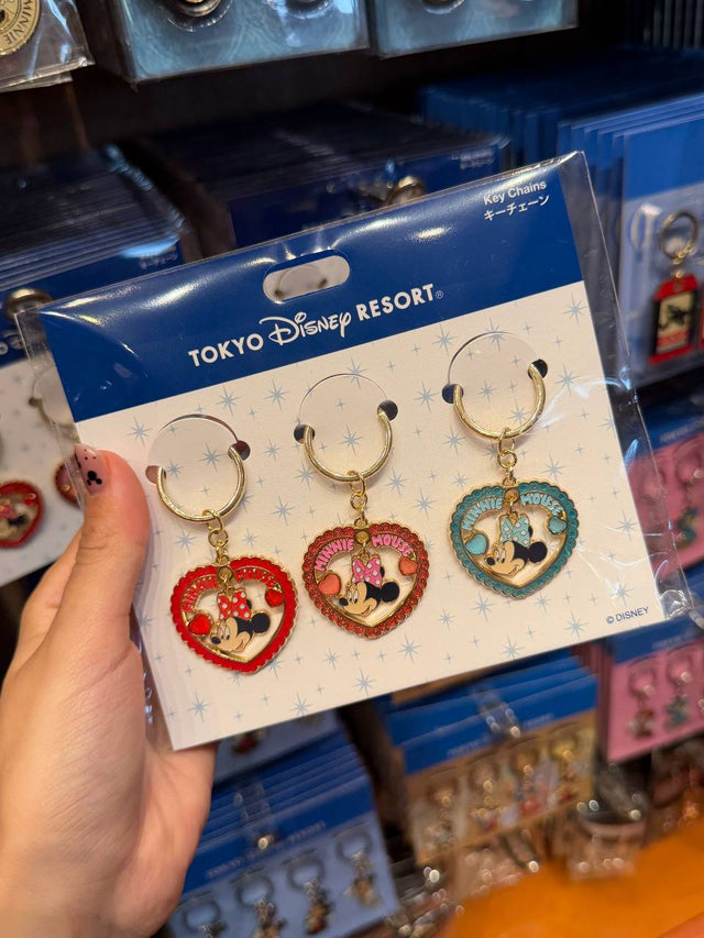 Set de Llaveros Minnie Corazones
