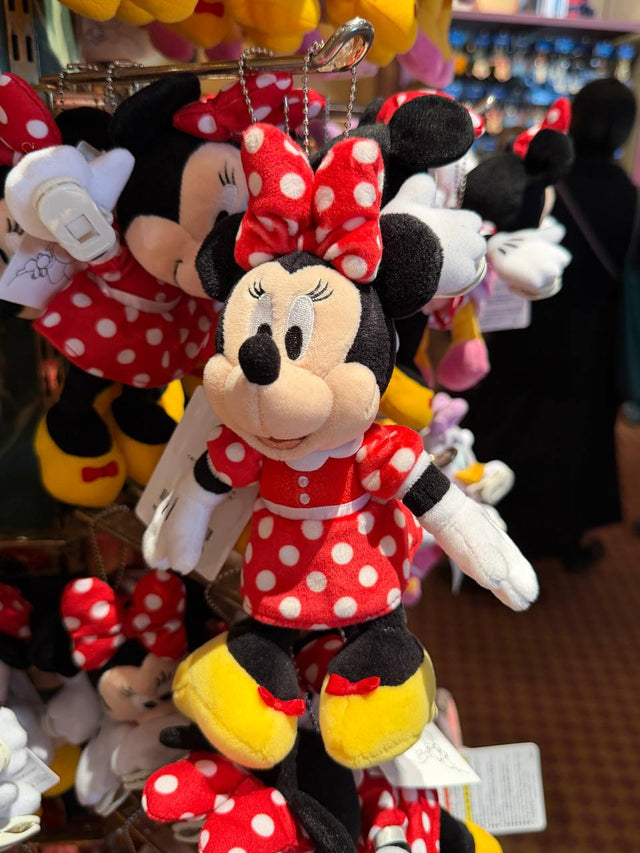 Peluche Minnie de Hombro Vestido Rojo