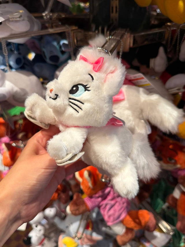 Peluche Marie de Hombro con Lazo Rosado