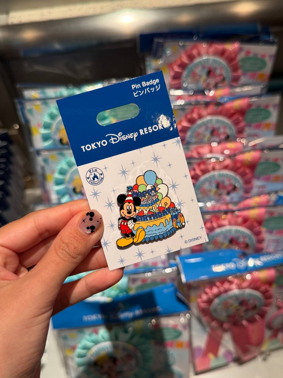 Pin Mickey Cumpleaños Disney Tokyo