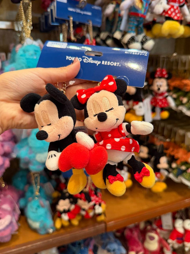 Llavero Mickey y Minnie de Peluche