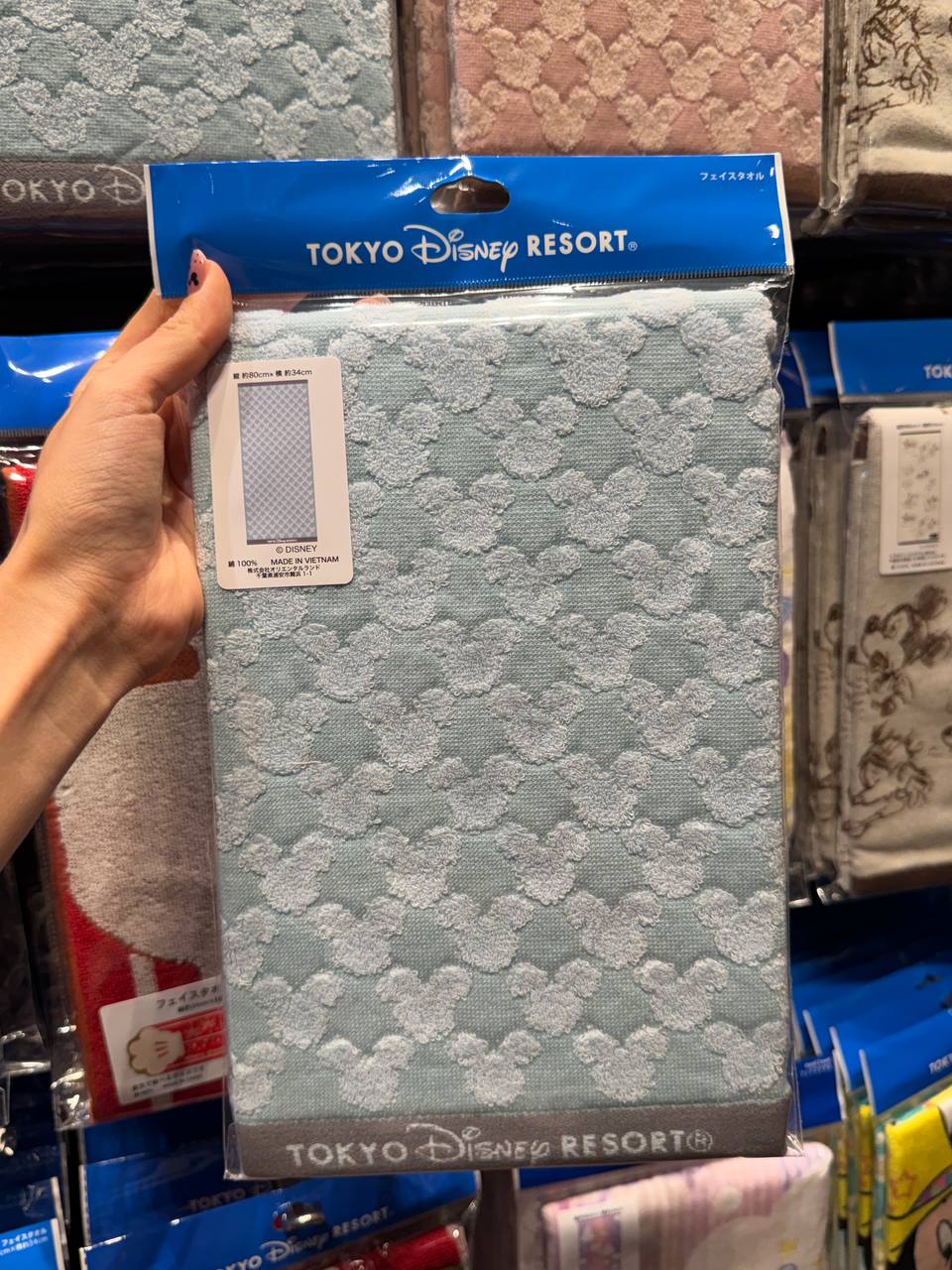 Toalla Larga Disney Tokyo Resort Celeste