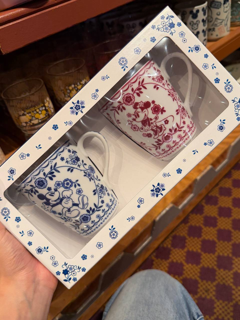 Set de Tazones Mickey y Minnie Floral