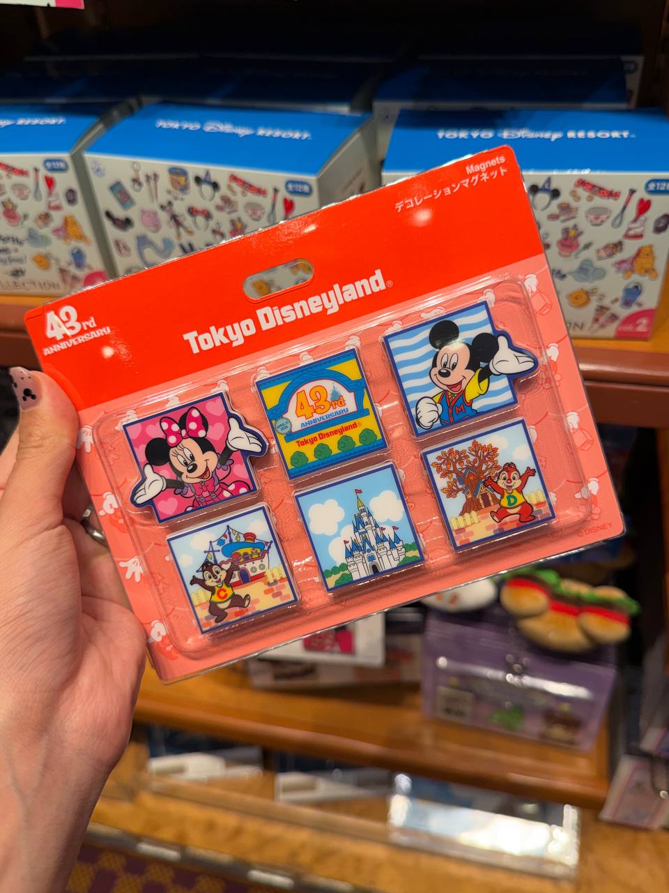 Magnetos Mickey y Minnie Disney 43 Aniversario