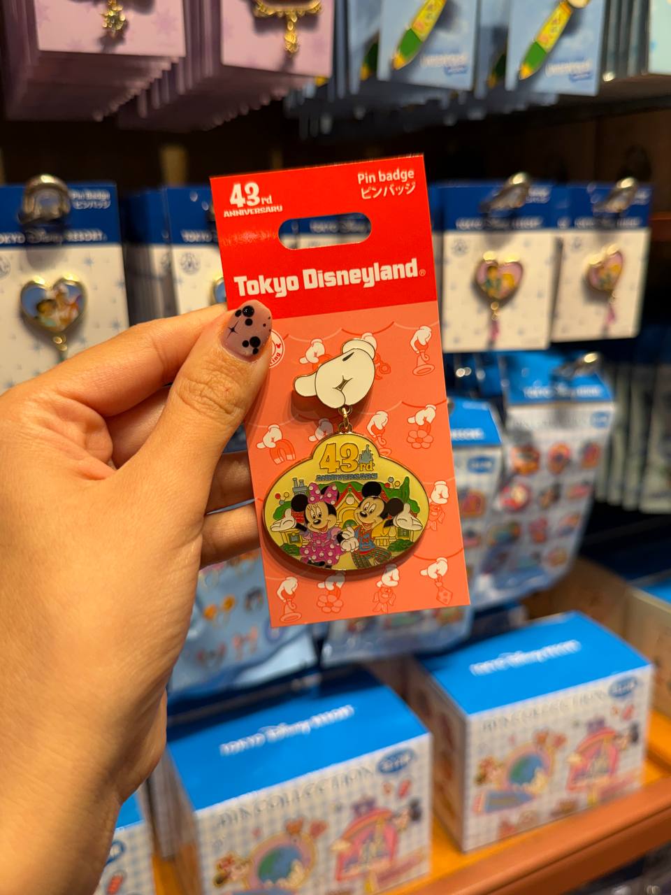Pin Mickey y Minnie 43 Aniversario Tokyo Disneyland