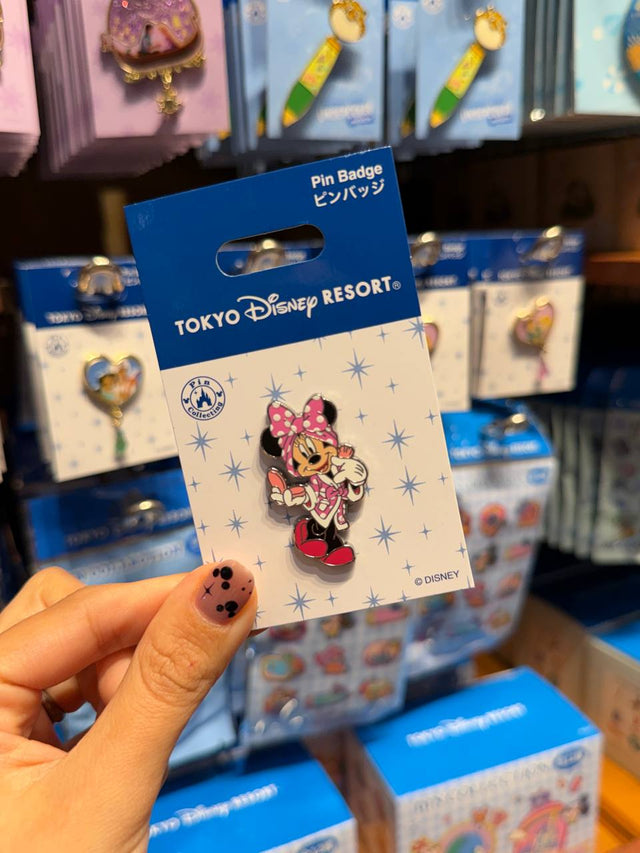 Pin Minnie Mouse Disney Tokyo Rosa con Lunares