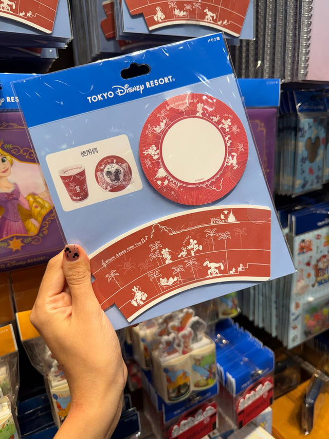 Post it Mickey y Minnie Tokyo Disney Rojo