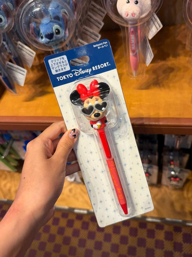 Lapicera Minnie Lentes y Moño Rojo