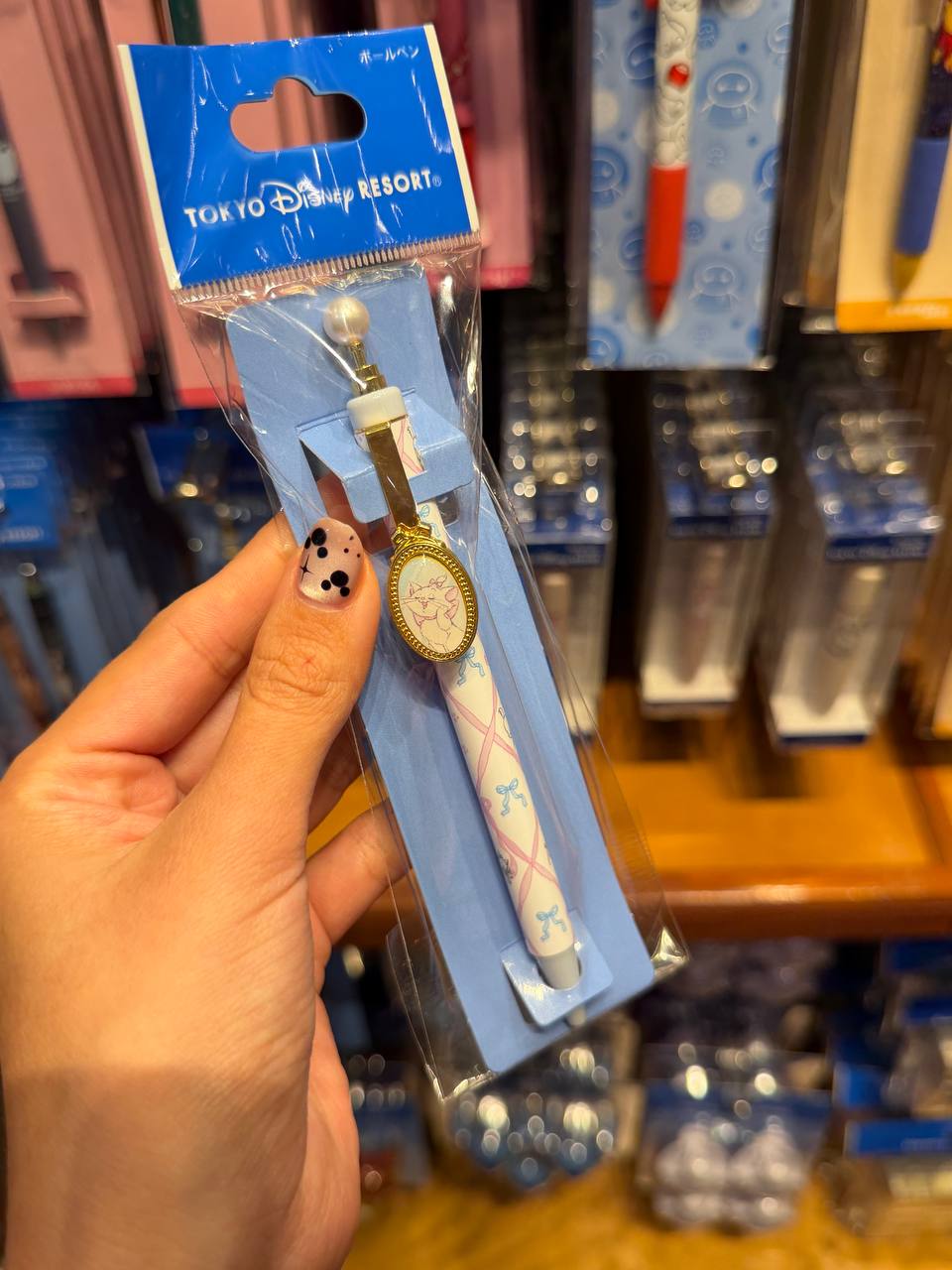 Lapicera Marie Disney con Colgante Dorado