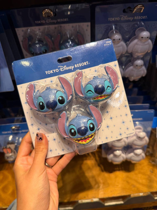 Set de Clips Stitch Disney 3 Diseños