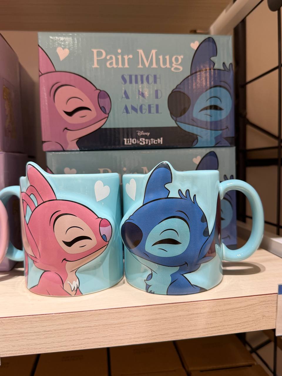 Set de Tazas Stitch y Angel Disney