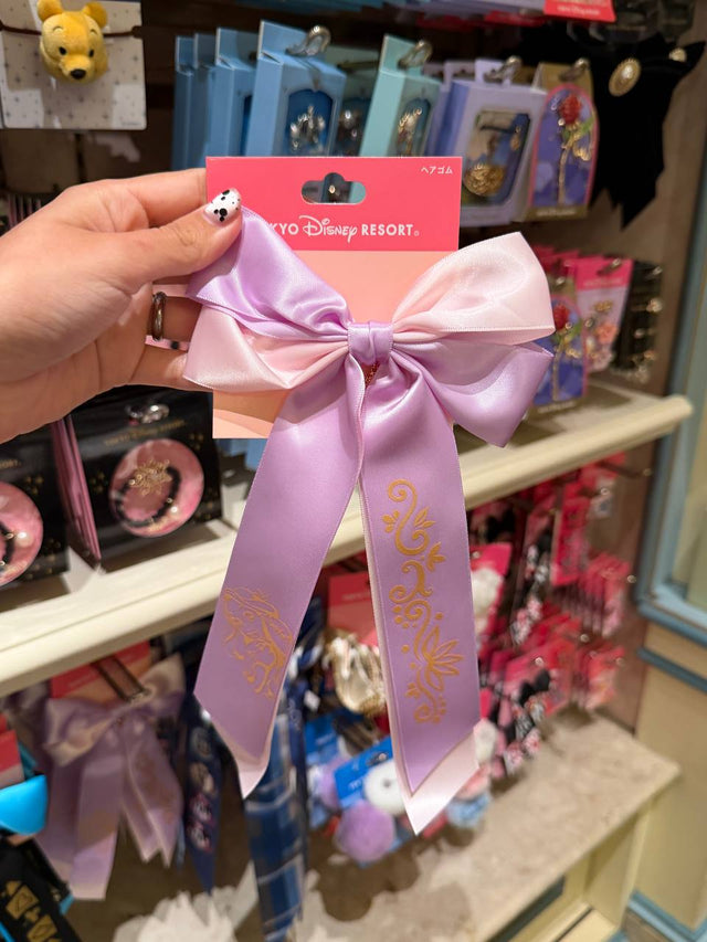 Lazo Rapunzel Lila con Detalles Dorados