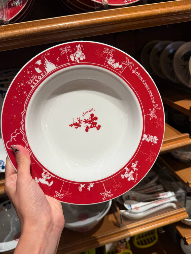 Plato Mickey Rojo Disney
