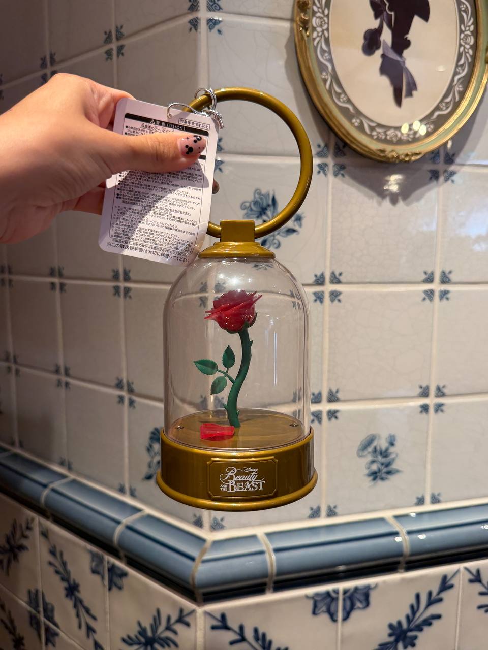 Lámpara Rosa Bella con Luz