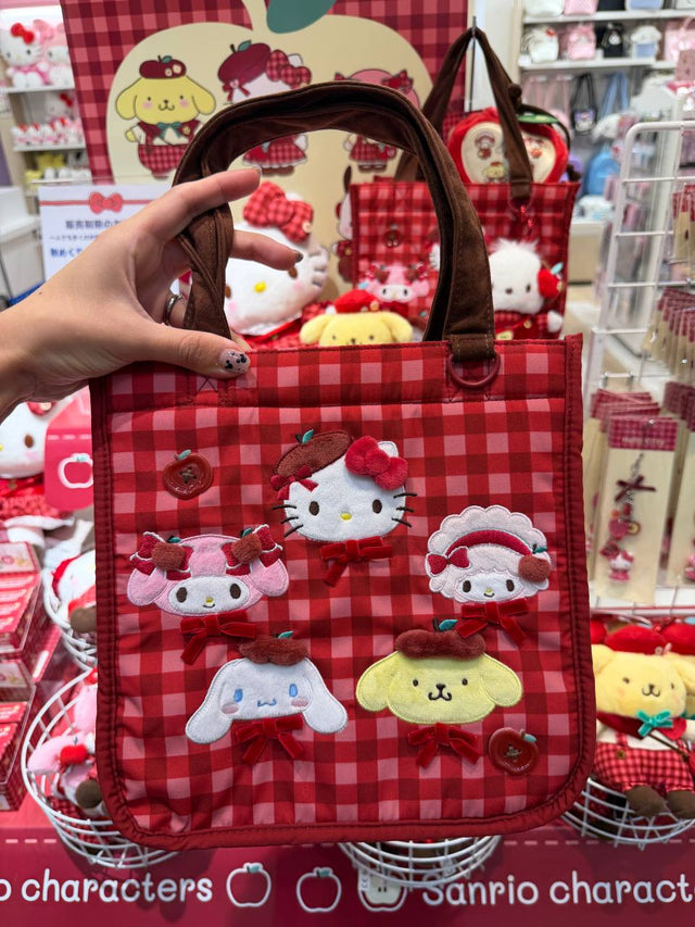 Tote Sanrio Japan Personajes a Cuadros