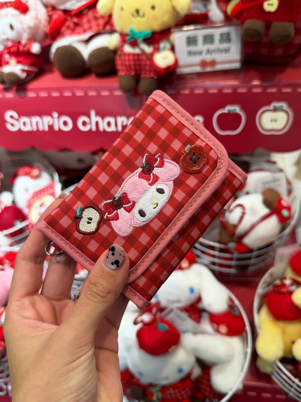 Billetera My Melody Cuadros Rojos
