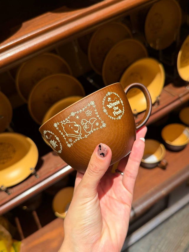 Taza Winnie de Pooh Diseño Madera