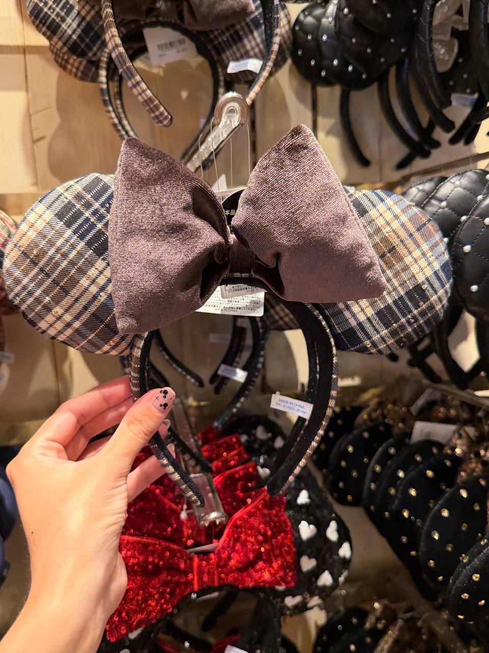 Accesorio de Pelo Orejitas a Cuadros con Lazo