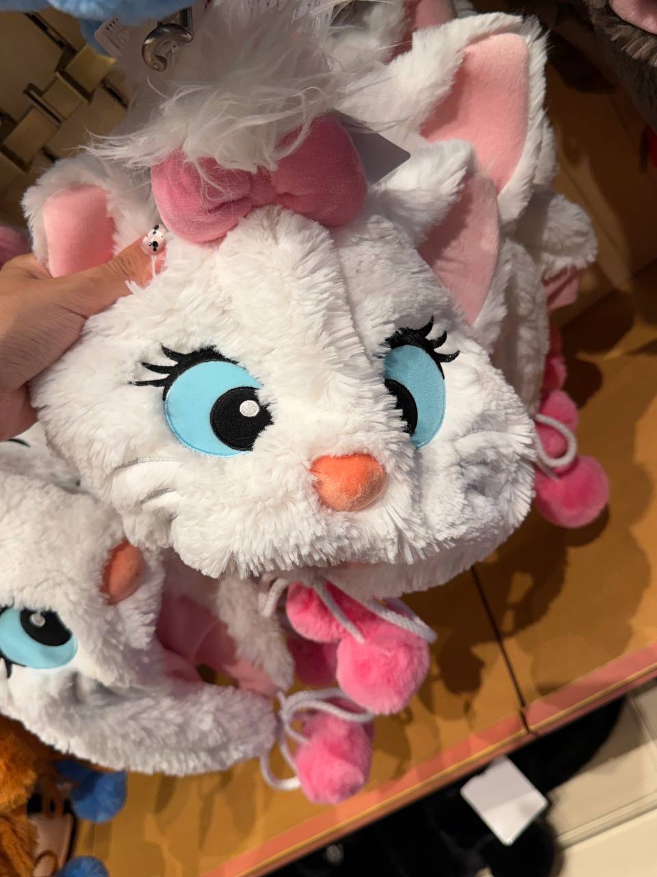 Gorro Marie Aristocats con Orejas y Pompones