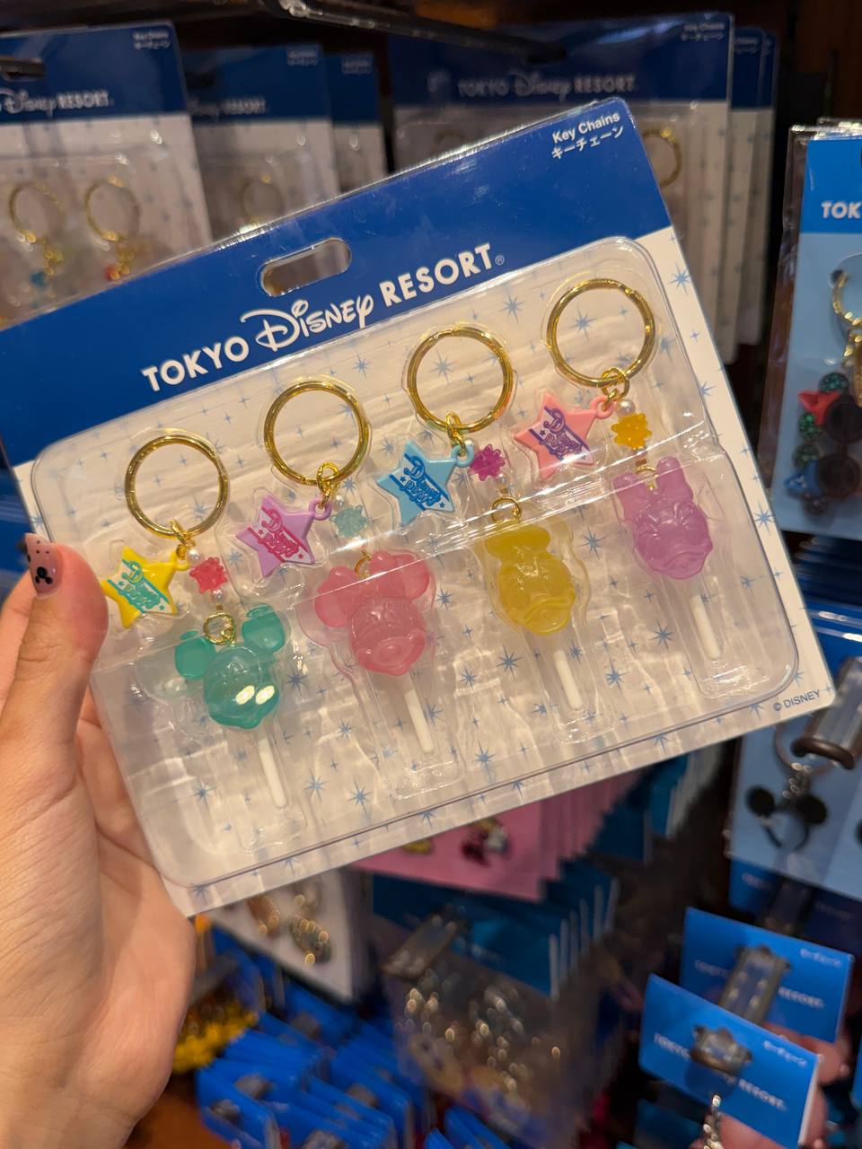 Set de 4 Llaveros Disney de Colores