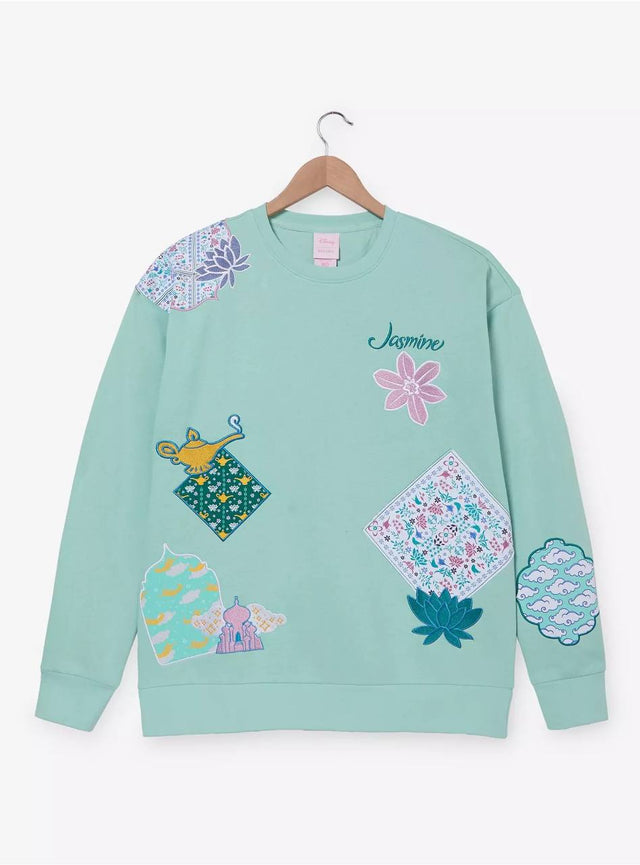 Polerón Jasmine Verde Menta con Diseños Florales