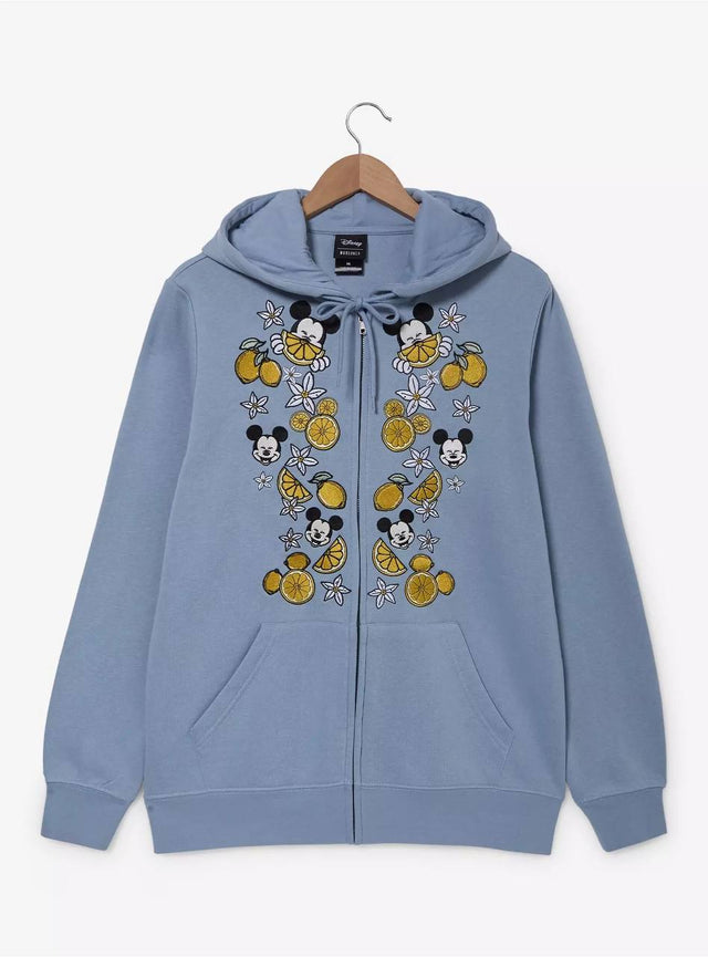 Polerón Mickey Azul con Diseño de Cítricos