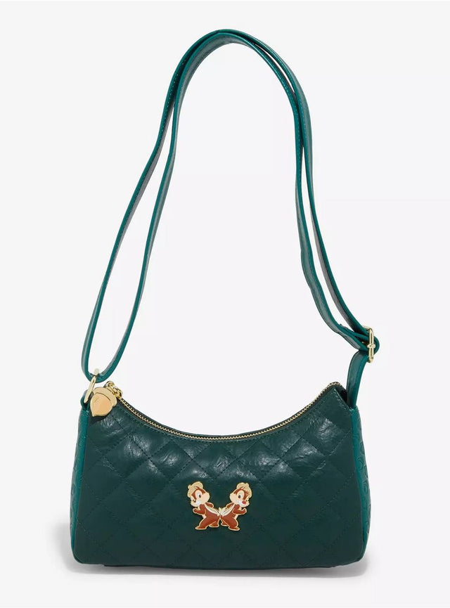 Cartera Chip y Dale Verde Acolchada