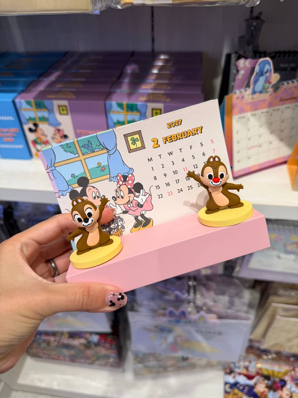 Calendario 2027 Chip y Dale con Figuras