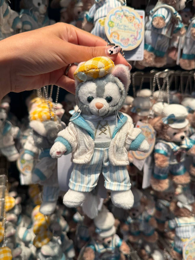 Llavero Gelatoni con Outfit Celeste y Blanco