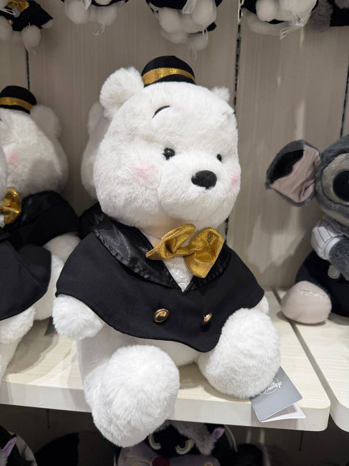 Peluche Winnie the Pooh Grey con Moño Dorado