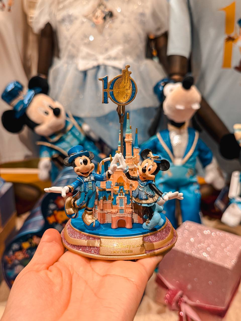 Figura Mickey y Minnie 10.º Aniversario Shanghai Disneyland