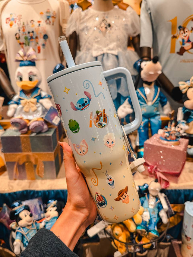 Vaso Térmico Stitch 10° Aniversario Disneyland Shanghai