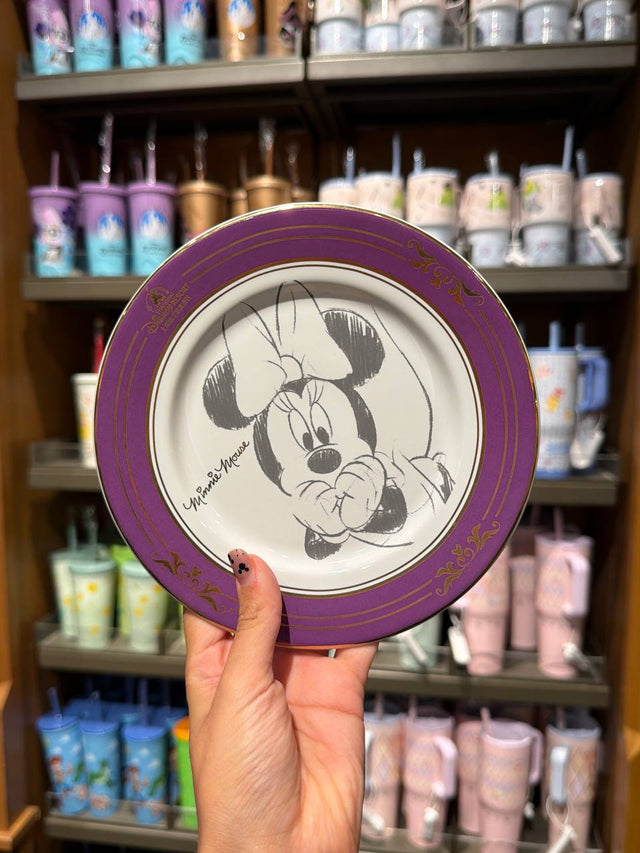 Plato Minnie Disney Borde Morado