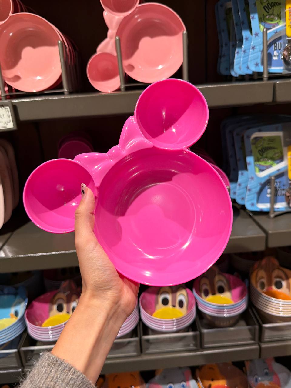 Plato Minnie Rosado con Divisiones