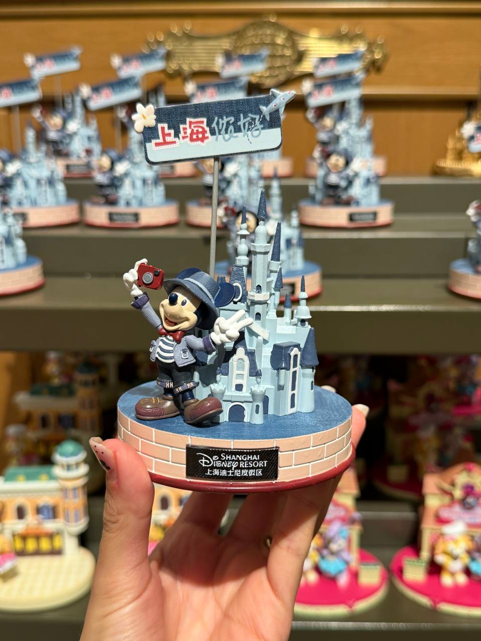 Figura Porta Foto Mickey Mouse Shanghai Disney Resort