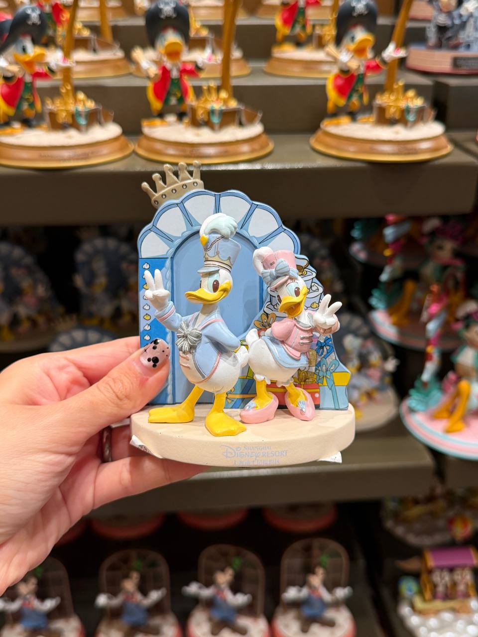 Figura Porta Foto Donald y Deisy