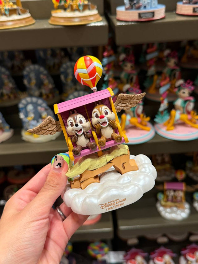 Figura Porta Foto Chip y Dale en Columpio