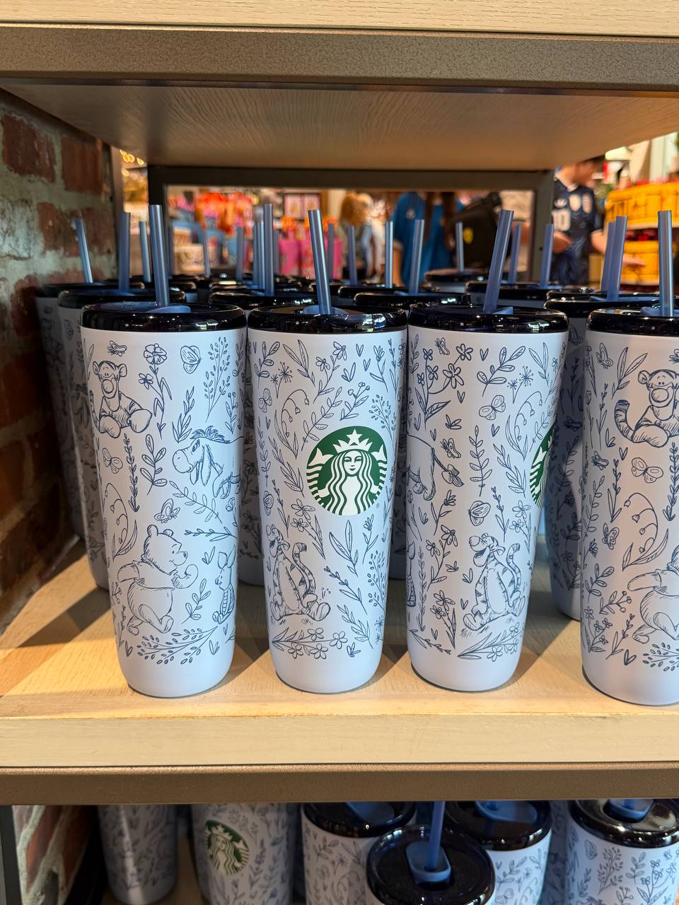 Vaso Winnie Starbucks con Diseño Floral