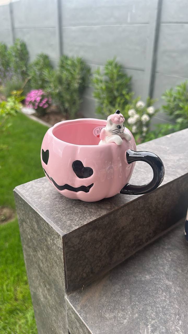 Tazón Marie Halloween Rosado