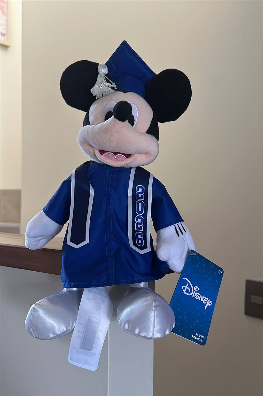 Peluche Mickey Graduado 2026