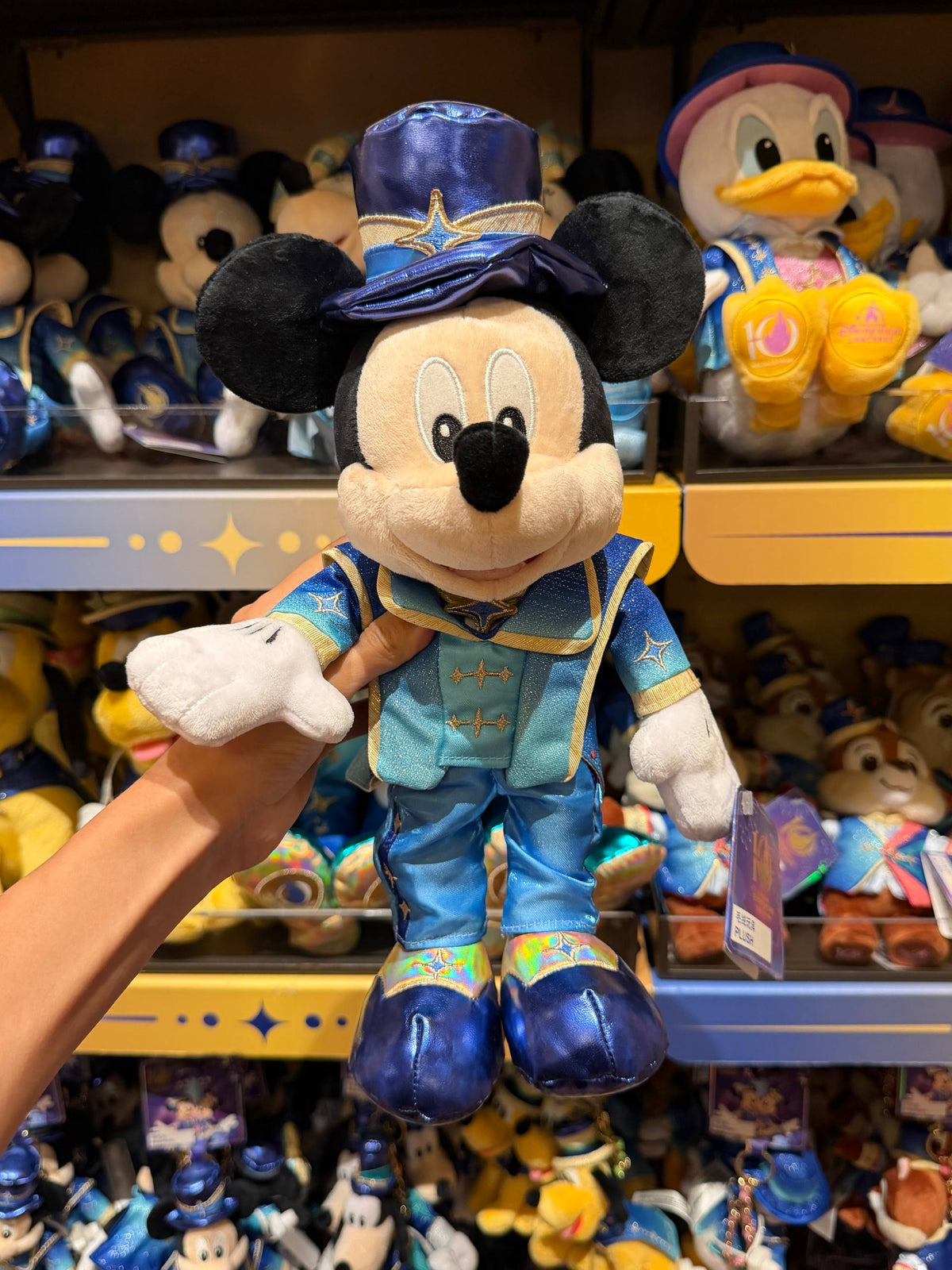 Peluche Mickey 10th Aniversario Traje Azul