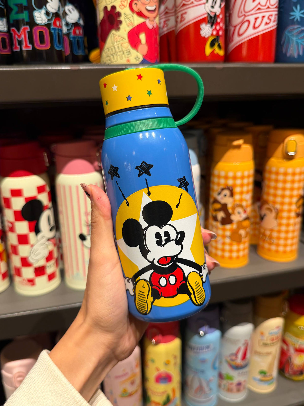 Botella Térmica Mickey con Tapa Amarilla
