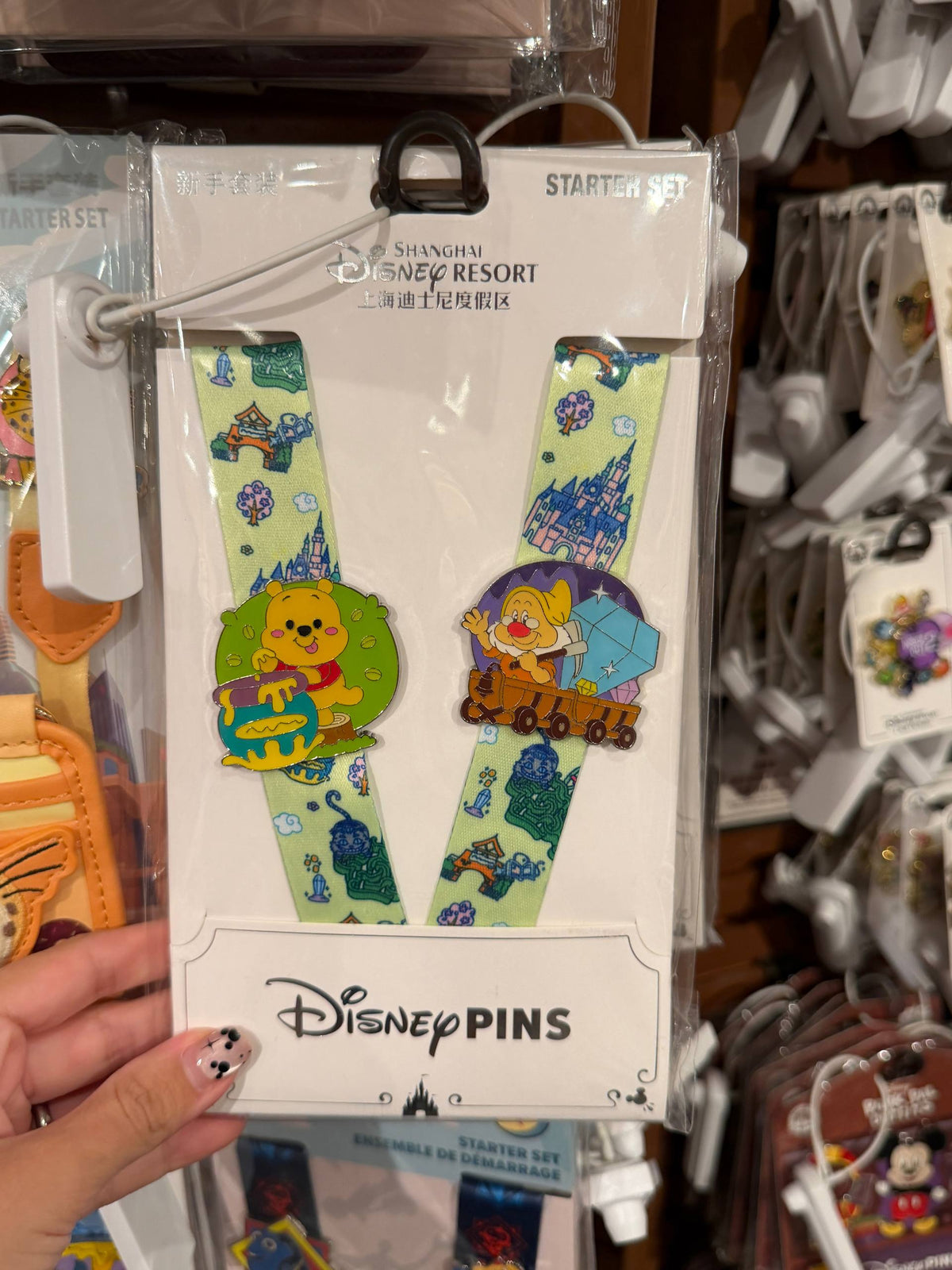 Lanyard con Pines Winnie Disney Shanghai Resort