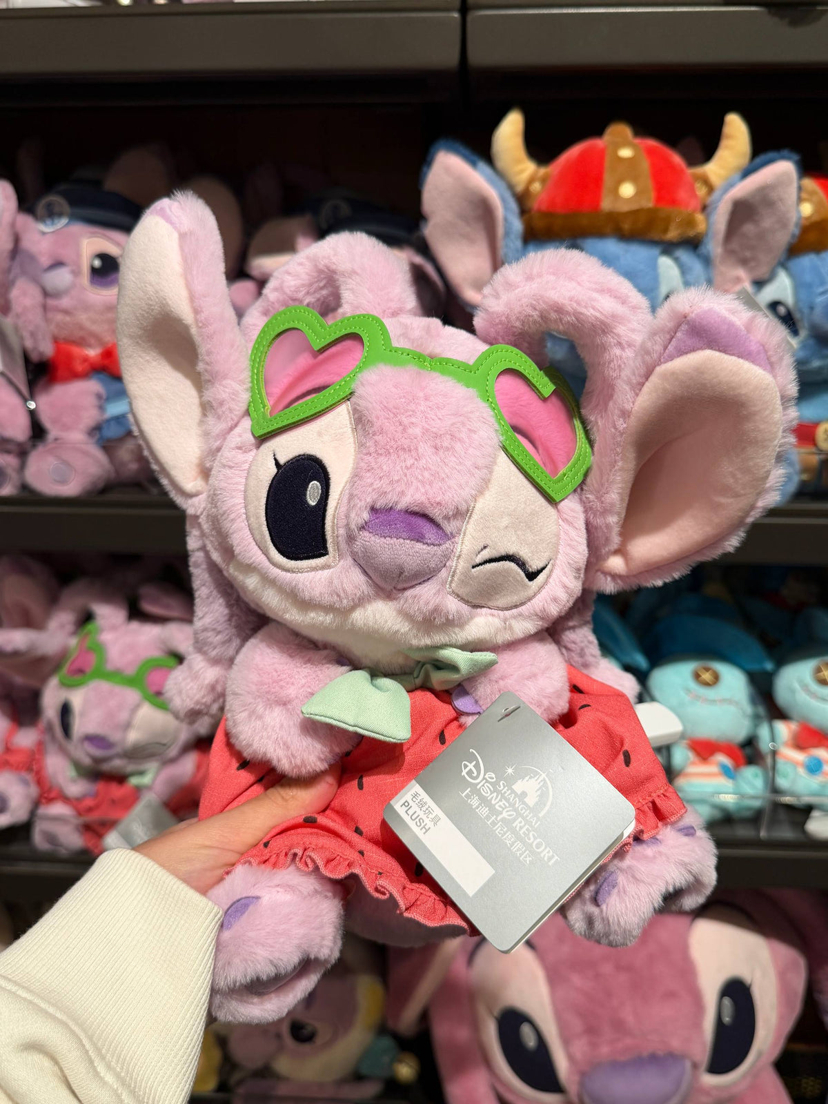 Peluche Ángel de Stitch con Disfraz de Sandía