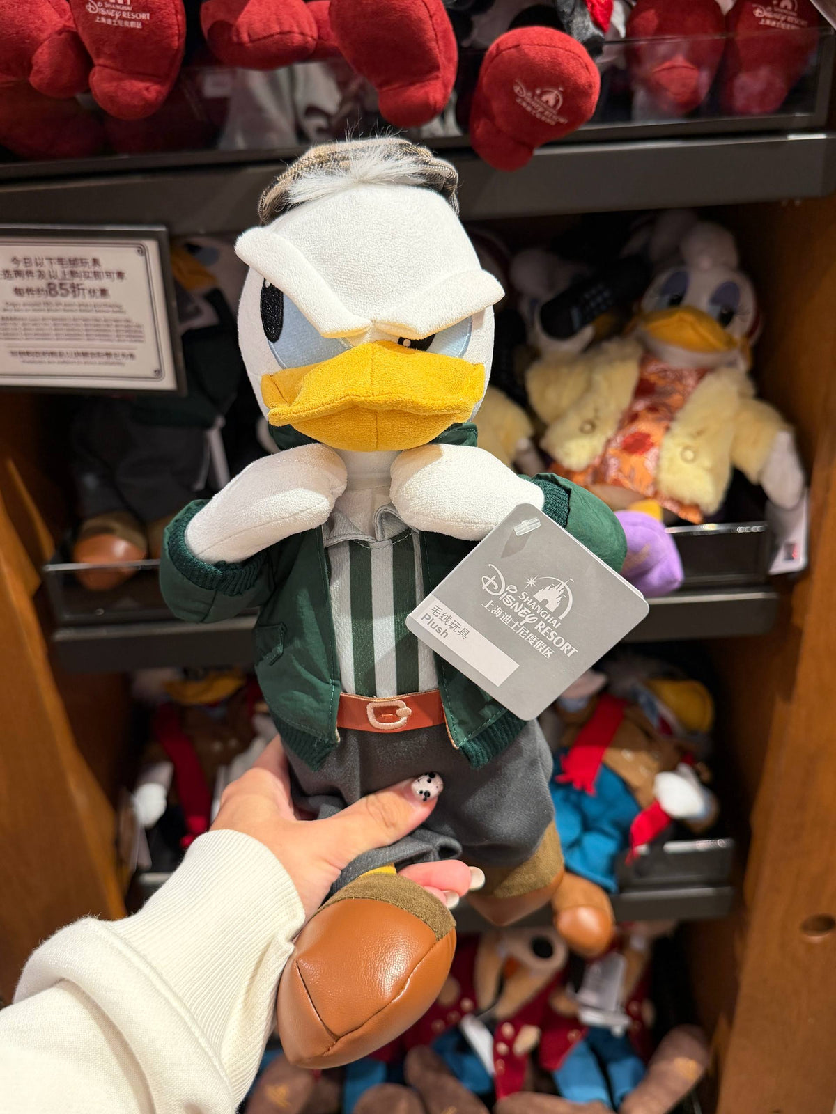 Peluche Donald Duck con Atuendo Verde