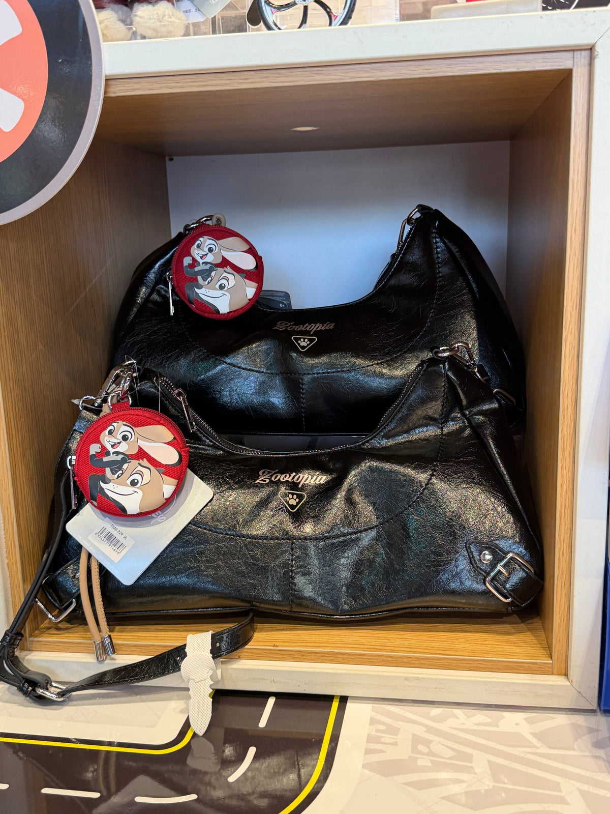 Cartera Zootopia Judy Hopps y Nick Wilde Negra