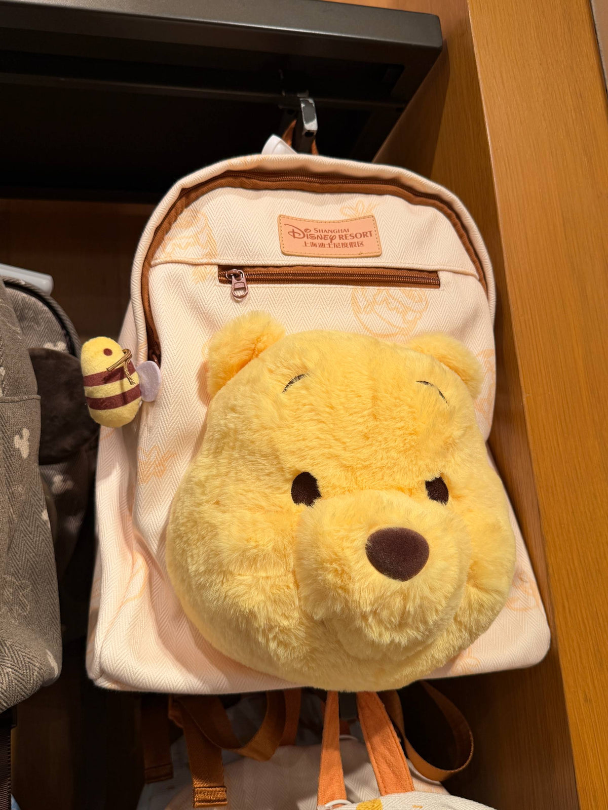 Mochila Winnie the Pooh con Rostro de Peluche