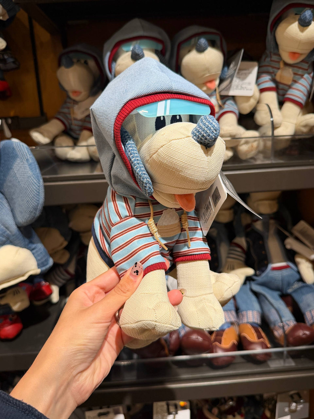 Peluche Pluto Jeans con Capucha
