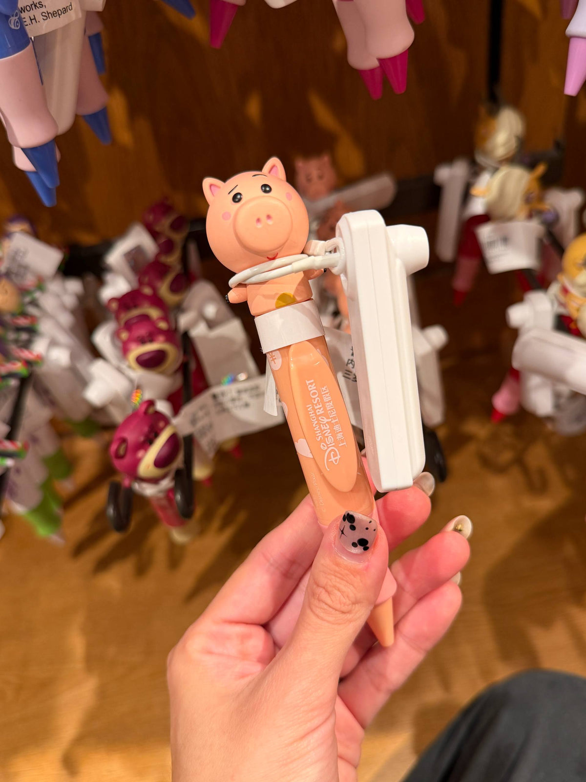 Lapicera Disney Shanghai Cerdito Rosado